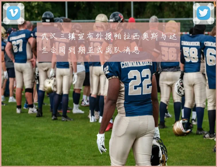 武汉三镇宣布外援帕拉西奥斯与达兰合同到期正式离队消息